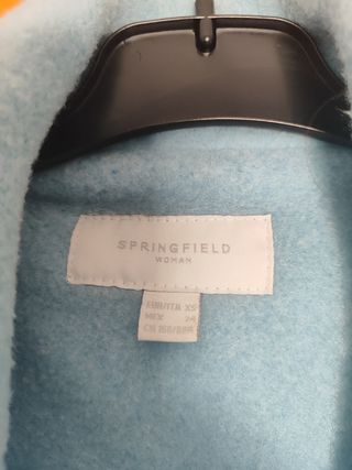 Abrigo celeste de paño Springfield 