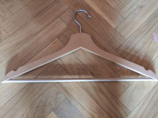 Pack 5 Perchas Madera Natural
