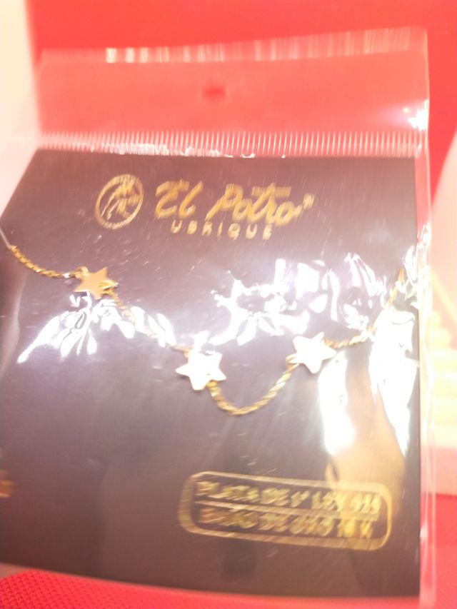 Collana e bracciale in argento dorato El Potro