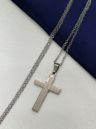 Collar Cruz Acero Inoxidable