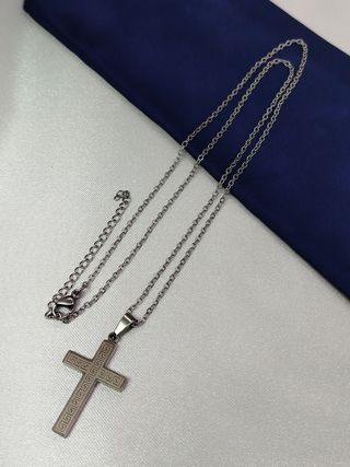 Collar Cruz Acero Inoxidable