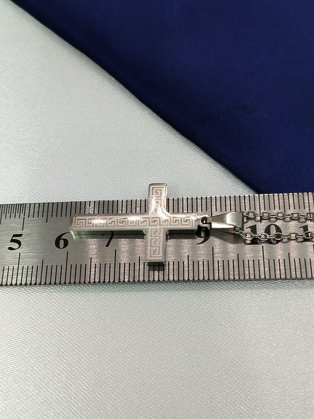 Collar Cruz Acero Inoxidable