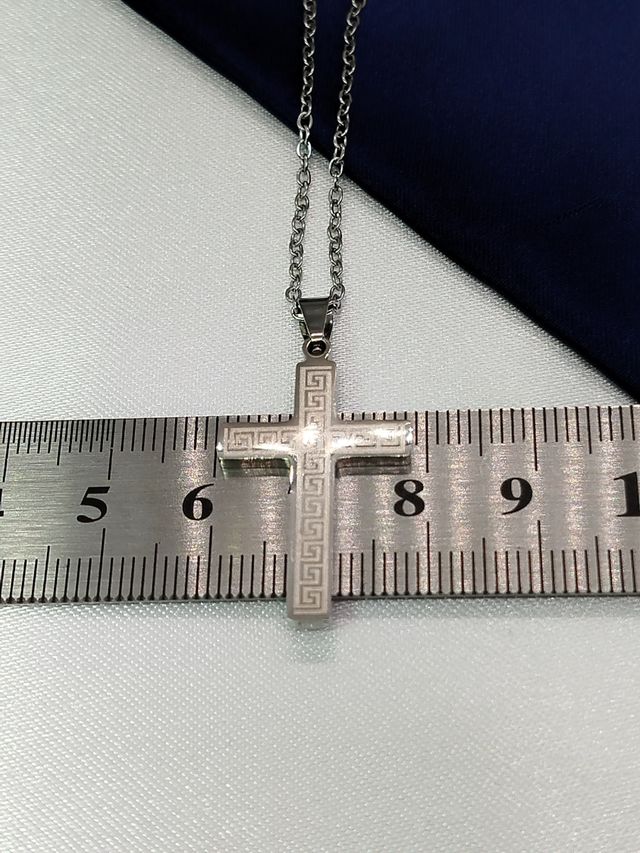 Collar Cruz Acero Inoxidable