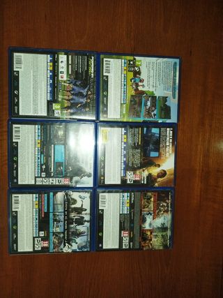 Lote de 6 juegos para PS4 