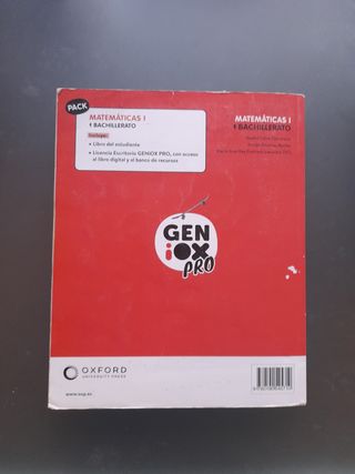 Matemáticas I 1º Bachillerato. Libro del estudi...
