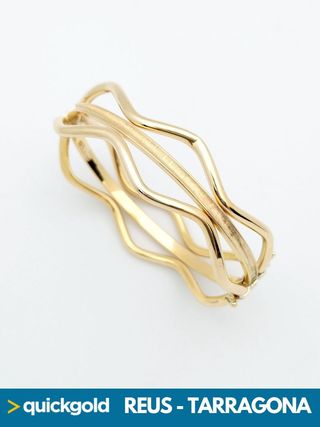 035-05-00607 PULSERA DE ORO DE 18K RÍGIDA 17CM