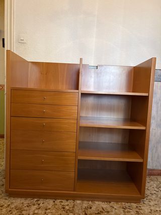 Cama y Cómoda Madera Maciza Haya