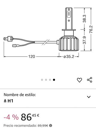 OSRAM LEDriving HLT BRIGHT, ≜H1, lámparas LED