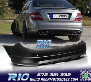 PARAGOLPES TRASERO MERCEDES CLASE C W204 07-11 LOOK AMG