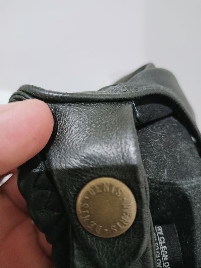 Guantes cuero moto custom