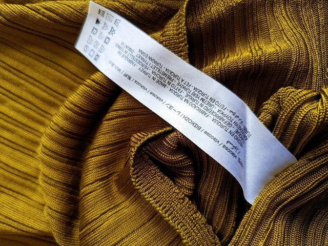 Jersey de punto Zara - Talla M Color caqui/dorado