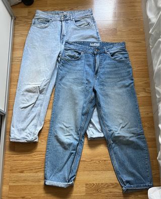 Pack 2 Pantalones Jeans Bershka Loose