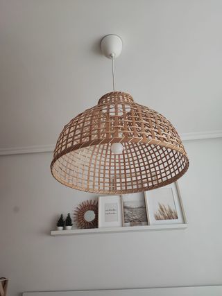 Lámpara de bambú Ikea Gottorp