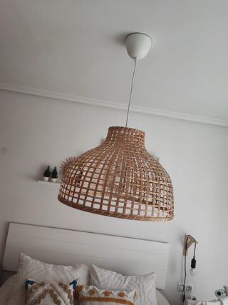 Lámpara de bambú Ikea Gottorp