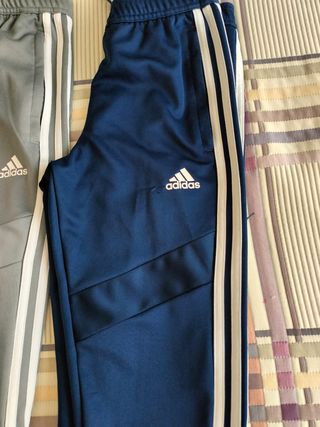 Pantalones chándal Adidas (Azul y Gris)