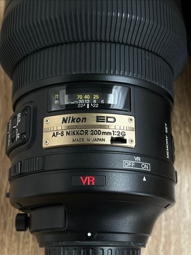 Nikon AF-S 200mm f/2G ED VR Teleobjetivo