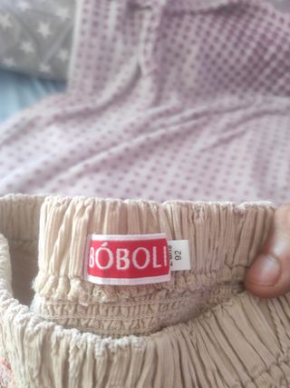 Falda Boboli beige con flores rosas