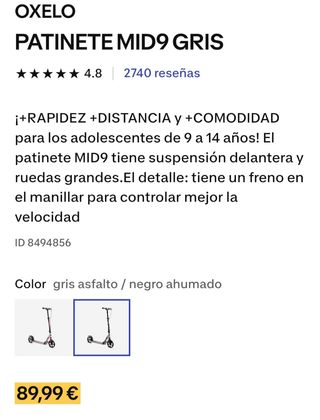 Patinete Oxelo MID 9 niño