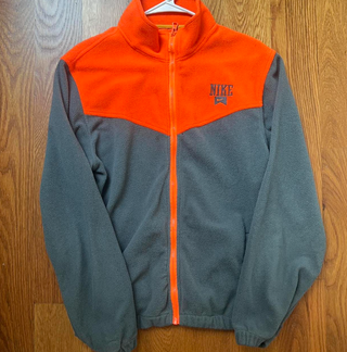Chaqueta Nike Polar Naranja y Gris
