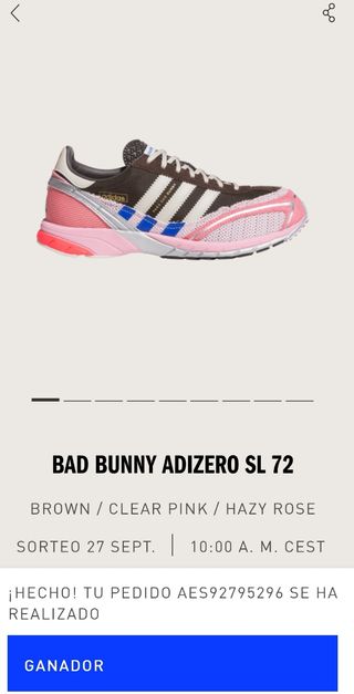 Adidas Bad bunny adizero sl72