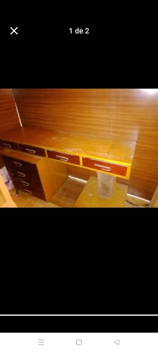 Mueble cajonero de salón de madera