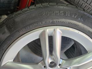 4 Ruedas BMW 205/55 R17 91H, con sensores, 