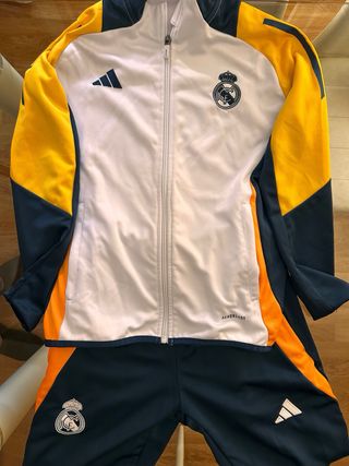 Chándal Real Madrid Adidas Blanco y Amarillo 