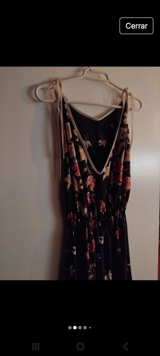 Vestido largo vintage estampado