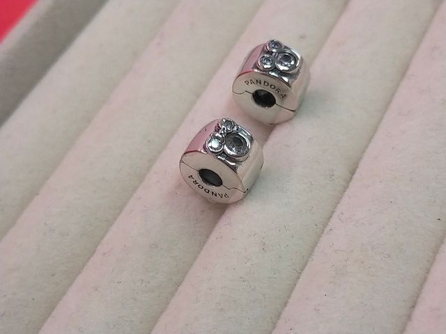 2 clip originali Pandora in argento