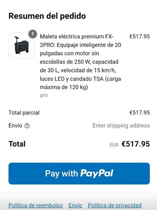Maleta Patinete Eléctrico