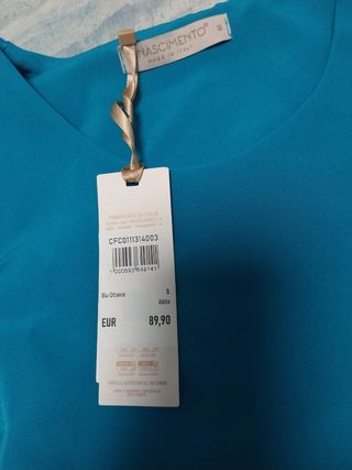 Vestido azul nuevo con etiqueta
