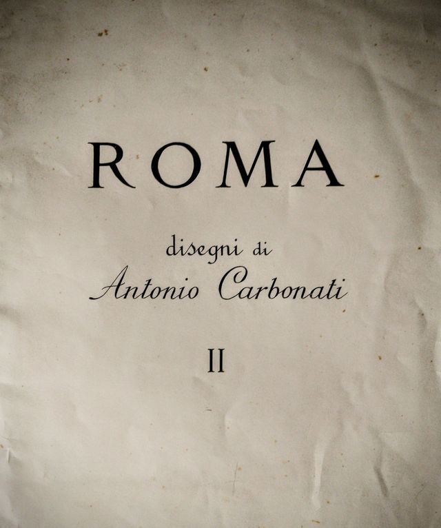 ROMA disegni di A.Carbonati 12tavole incisioni B&N