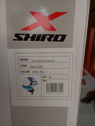 Casco Moto SHIRO Open Face Blanco/Azul