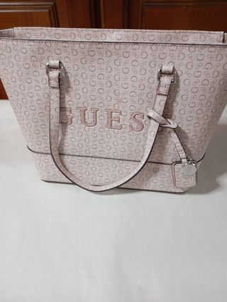 Bolso Guess Beige Logo GG