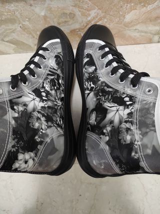 Brave Soul Grey Floral 45