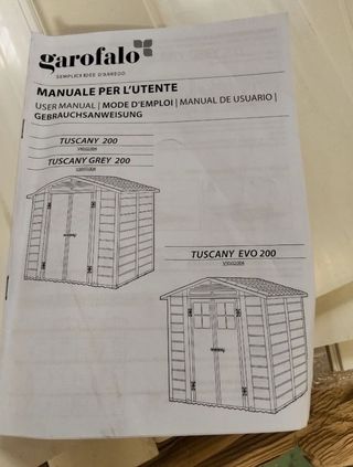 Caseta jardín Tuscany Evo 200 - 4m2