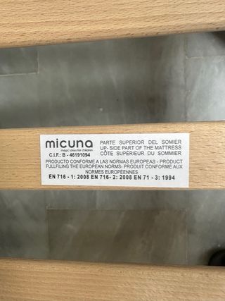 Cuna Micuna bebé