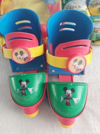 Patines Mickey Mouse y Protecciones