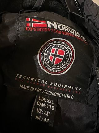 Abrigo Geographical Norway Negro