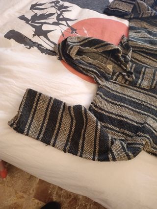 Jersey estilo jipi de algodón 100% con capucha 