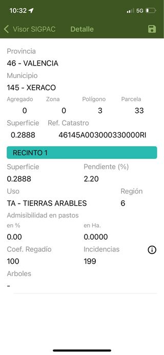 Terreno campo en venta xeraco