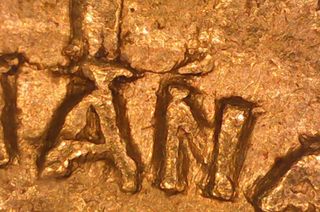 Sólido de oro de Anastasio 491d.c.