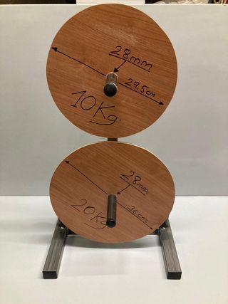 Soporte Discos de Pesas y Barras 28mm Decathlon