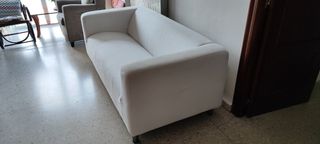 Sofá IKEA CLIPPAN 2 plazas blanco/gris