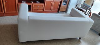 Sofá IKEA CLIPPAN 2 plazas blanco/gris