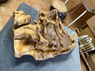 Escultura Madera Olivo Tallada Mano