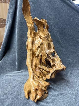 Escultura Madera Olivo Tallada Mano
