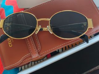 Gafas Oro y Negro Estilo Old Money, Celine