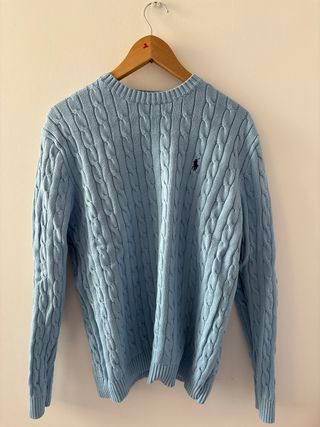 Jersey Polo Ralph Lauren azul trenzado
