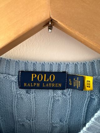 Jersey Polo Ralph Lauren azul trenzado